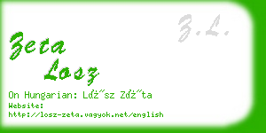 zeta losz business card